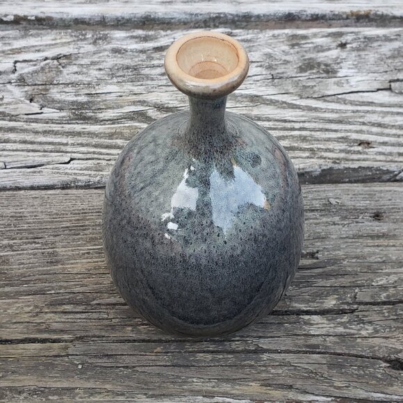 Signed Studio Pottery Dried Flower Vase - Picture 2 of 5